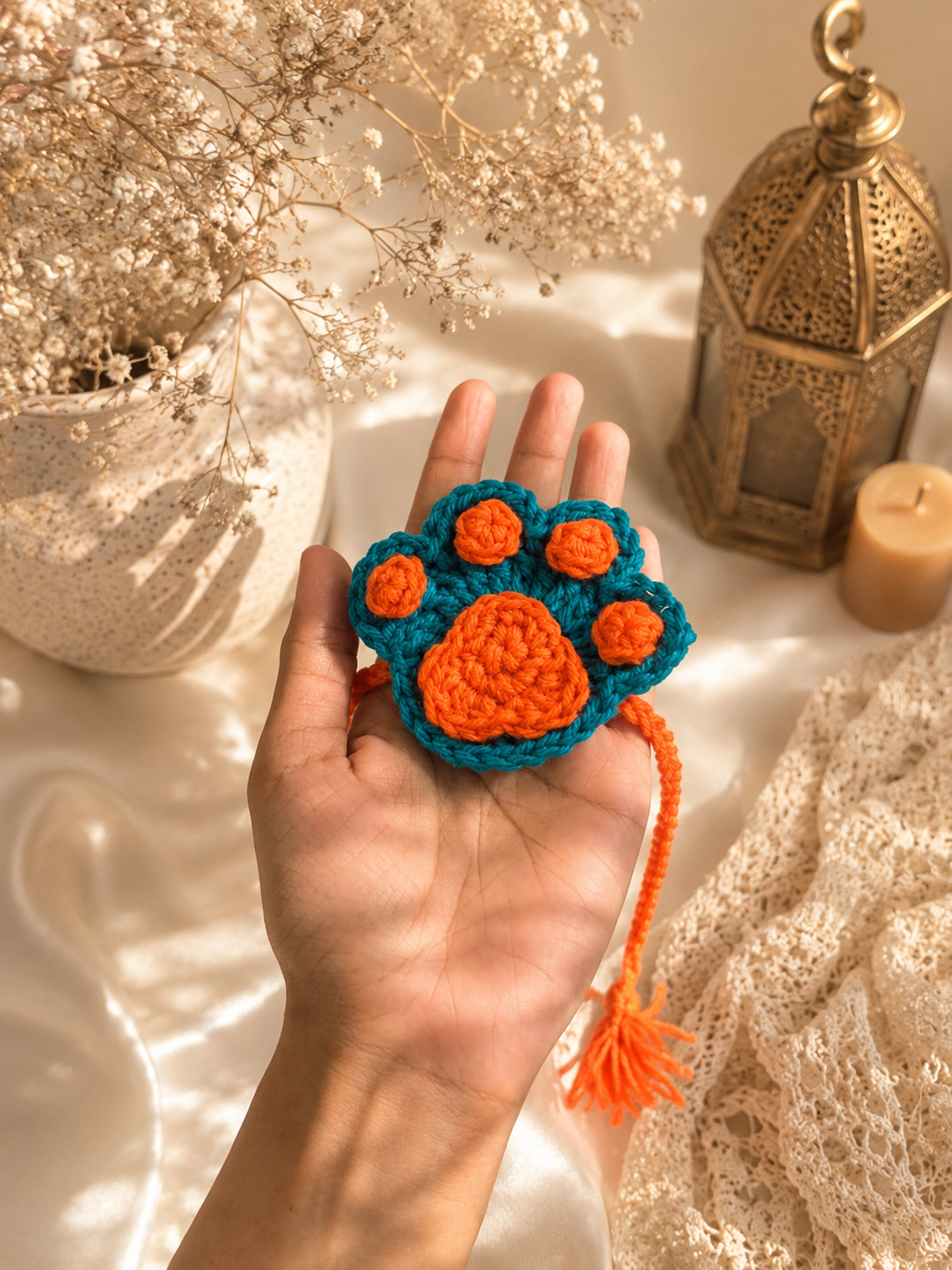 Paw Crochet Rakhi