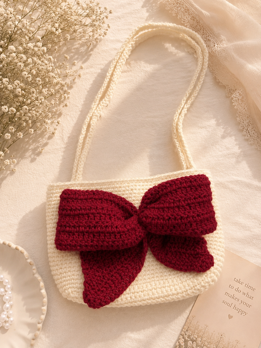 Cherry bow bliss bag