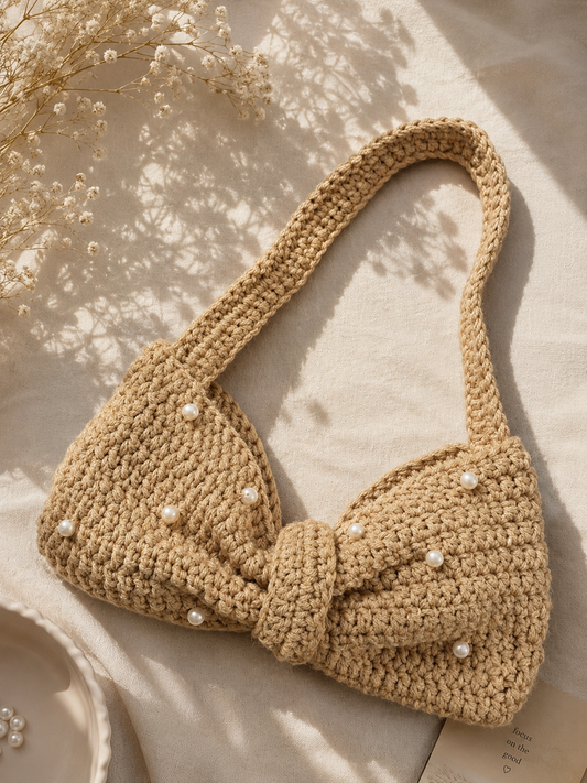 Mocha pearl muse handbag