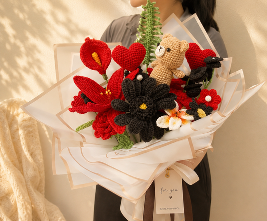 Obsidian love garden bouquet