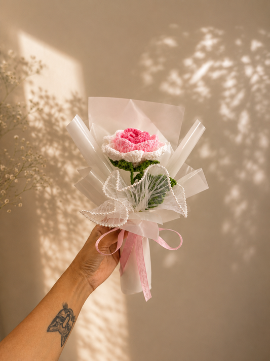 Pink pearl bouquet